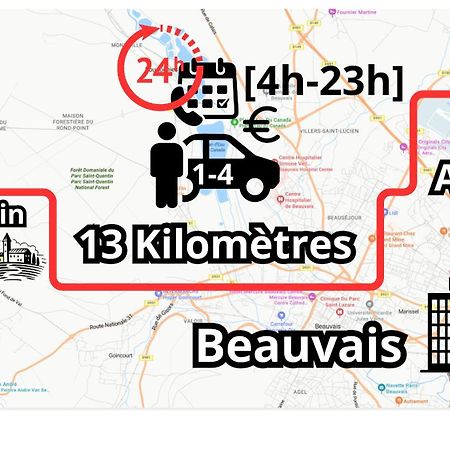 Chambre Calme Et Accueillante 13 Kmtrs Aeroport, Parking Gratuit, Navette Gare Ou Aeroport Saint-Germain-la-Poterie Exterior foto